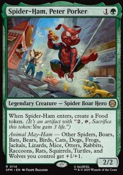 Spider-Ham, Peter Porker SPM-114 Rare Near Mint Englisch