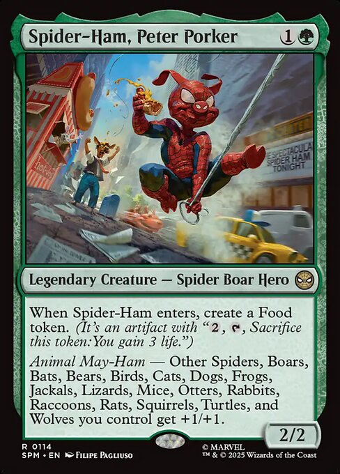 Spider-Ham, Peter Porker SPM-114 Rare Near Mint Englisch