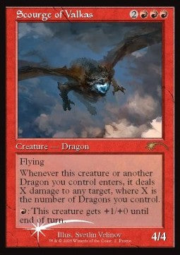 Scourge of Valkas DCI- Rare Near Mint Englisch Foil