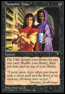Vampiric Tutor VIS- Rare Played Englisch