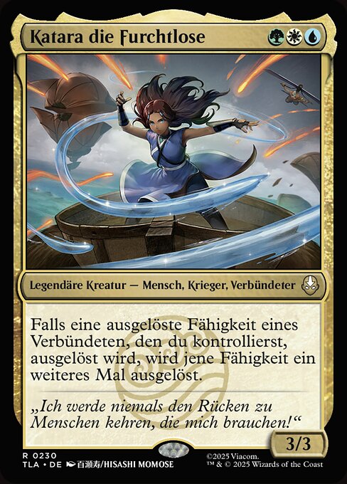 Katara die Furchtlose TLA-230 Rare Excellent Deutsch Foil