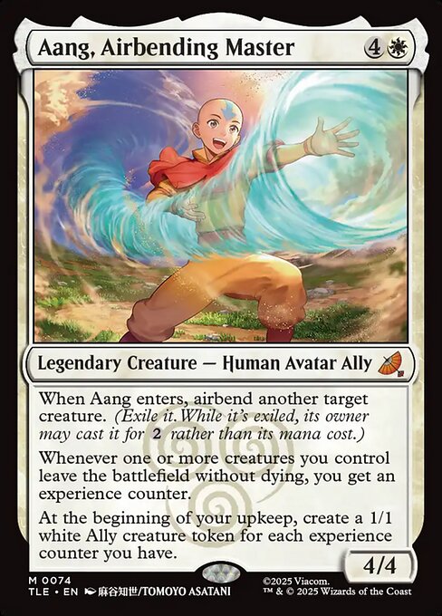 Aang, Airbending Master (V.1) TLE-74 Mythic Excellent Englisch
