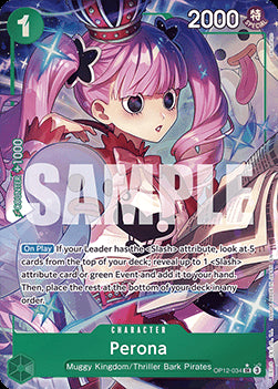 Perona (OP12-034) (V.2) OP12 Alternate Art Near Mint Englisch