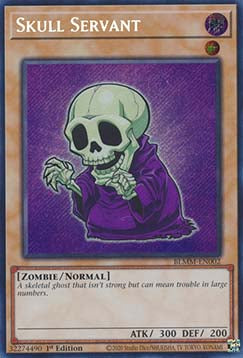 Totenkopfdiener (V.1) BLMM-002 Secret Rare Near Mint Deutsch 1. Auflage