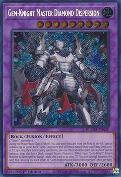 Gem-Knight Master Diamond Dispersion BLMM-020 Secret Rare Excellent Englisch 1. Auflage