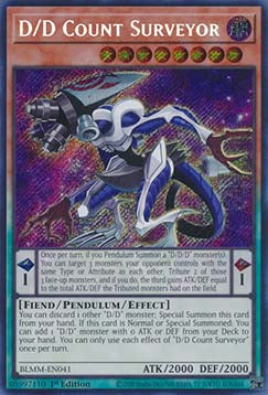 D/D Count Surveyor BLMM-041 Secret Rare Near Mint Englisch 1. Auflage