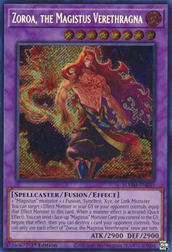 Zoroa, the Magistus Verethragna BLMM-EN045 Secret Rare Excellent Englisch 1. Auflage
