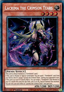 Lacrima the Crimson Tears MP25-EN100 Secret Rare Near Mint Englisch 1. Auflage