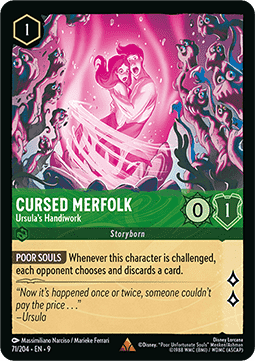 Cursed Merfolk - Ursula's Handiwork 9FAB-71 Rare Near Mint Englisch