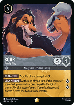 Scar - Endlich König (V.1) 9FAB-175 Legendary Near Mint Deutsch Foil