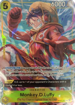Monkey.D.Luffy (OP07-109) (V.1) UP Super Rare Near Mint Englisch