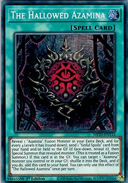 Die geheiligte Azamina MP25-112 Secret Rare Near Mint Deutsch 1. Auflage