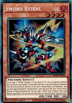 Schwert-Ryzeal MP25-DE118 Secret Rare Excellent Deutsch 1. Auflage
