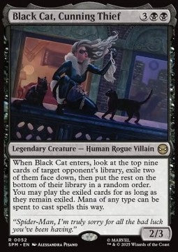 Black Cat, Cunning Thief SPM-52 Rare Near Mint Englisch Foil