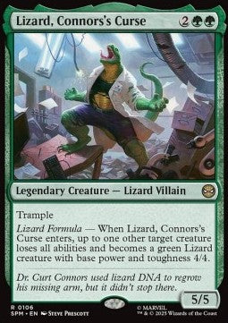 Lizard, Connors's Curse SPM-106 Rare Near Mint Englisch