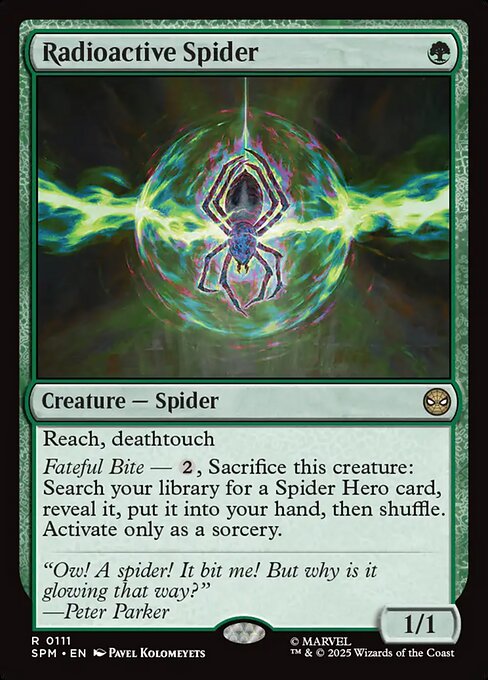 Radioactive Spider SPM-111 Rare Near Mint Englisch
