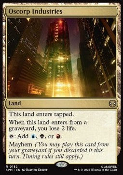 Oscorp Industries SPM-182 Rare Near Mint Deutsch Foil