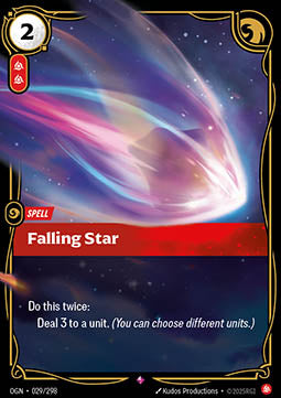 Falling Star OGN-029 Rare Near Mint Englisch Foil