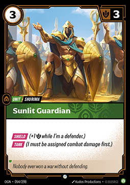 Sunlit Guardian OGN-054 Common Near Mint Englisch