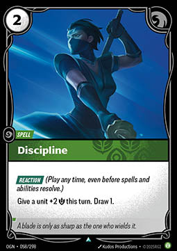 Discipline OGN-058 Uncommon Near Mint Englisch Foil