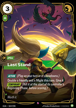 Last Stand OGN-069 Rare Near Mint Englisch Foil