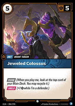 Jeweled Colossus OGN-086 Common Near Mint Englisch