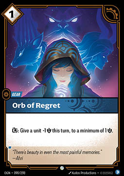 Orb of Regret OGN-090 Common Near Mint Englisch Foil