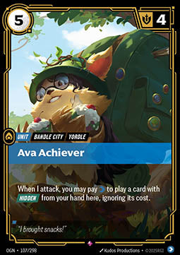 Ava Achiever OGN-107 Rare Excellent Englisch Foil