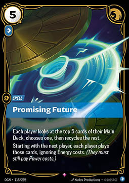 Promising Future OGN-115 Rare Near Mint Englisch Foil