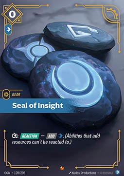Seal of Insight OGN-120 Epic Near Mint Englisch Foil