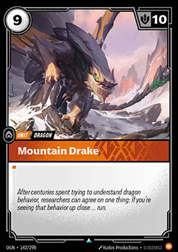 Mountain Drake OGN-142 Uncommon Near Mint Englisch Foil