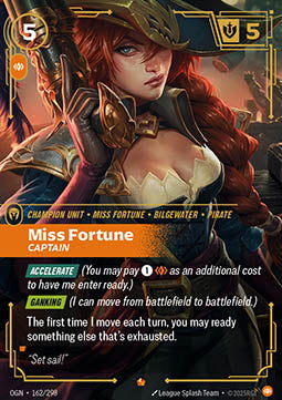 Miss Fortune, Captain OGN-162 Epic Near Mint Englisch Foil