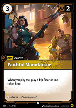 Faithful Manufactor OGN-211 Common Near Mint Englisch Foil