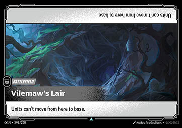Vilemaw's Lair OGN-295 Uncommon Near Mint Englisch Foil