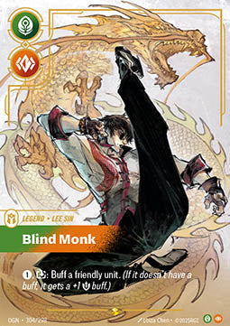 Lee Sin, Blind Monk OGN-304 Showcase Near Mint Englisch Foil