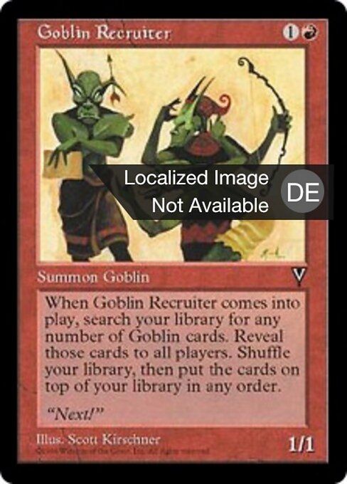 Goblin-Anwerber VIS- Uncommon Light Played Deutsch