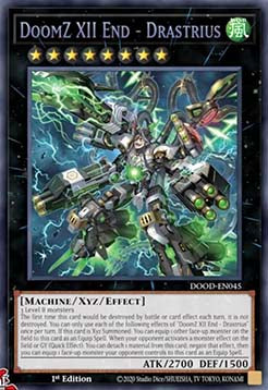 UntergangZ XII Ende - Drastrius (V.1) DOOD-045 Secret Rare Excellent Deutsch 1. Auflage