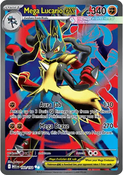 Mega Lucario ex MEG-160 Ultra Rare Near Mint Deutsch