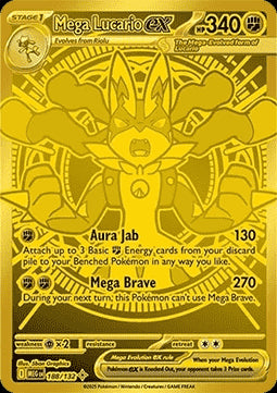 Mega Lucario ex MEG-188 Secret Rare Near Mint Deutsch