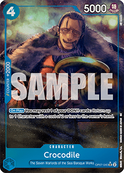 Crocodile (OP07-040) (V.3) PRB02 Alternate Art Near Mint Englisch