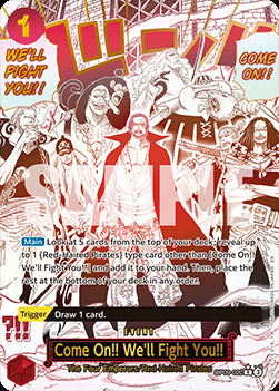 Come On!! We'll Fight You!! (OP09-020) (V.2) PRB02 Alternate Art Near Mint Englisch