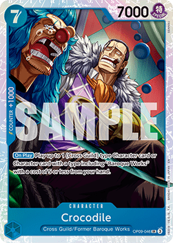 Crocodile (OP09-046) PRB02 Super Rare Near Mint Englisch