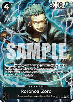 Roronoa Zoro (OP10-095) (V.2) PRB02 Alternate Art Near Mint Englisch