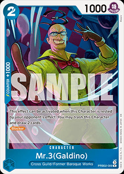 Mr.3(Galdino) (PRB02-009) (V.1) PRB02 Rare Near Mint Englisch