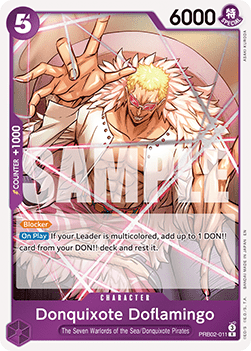 Donquixote Doflamingo (PRB02-011) (V.1) PRB02 Rare Near Mint Englisch