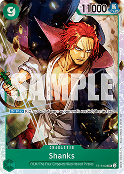 Shanks (ST16-004) (V.1) PRB02 Super Rare Played Englisch