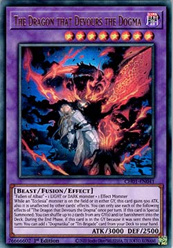 Der Drache, der das Dogma verschlingt (V.1) CH01-041 Ultra Rare Near Mint Deutsch 1. Auflage