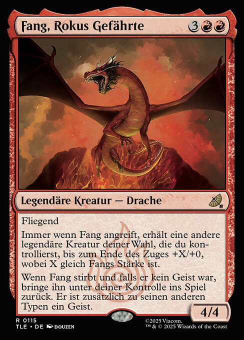 Fang, Rokus Gefährte (V.1) TLE-115 Rare Near Mint Deutsch