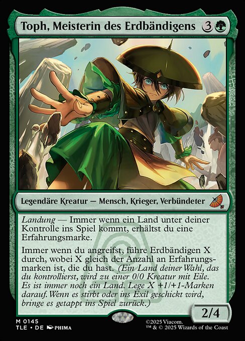Toph, Meisterin des Erdbändigens (V.1) TLE-145 Mythic Excellent Deutsch