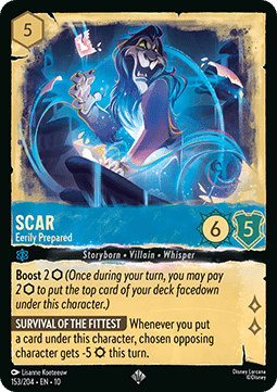 Scar - Eerily Prepared 10WHI-153 Super Rare Near Mint Englisch Foil